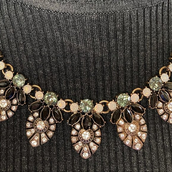 Stella & Ruby Multi Colored Crystal Bib Necklace - Picture 2 of 3